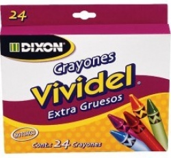 Crayones Vividel 24 pza.